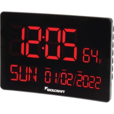 Downbeat 664501698807 Digital Clock  Black DO3749682